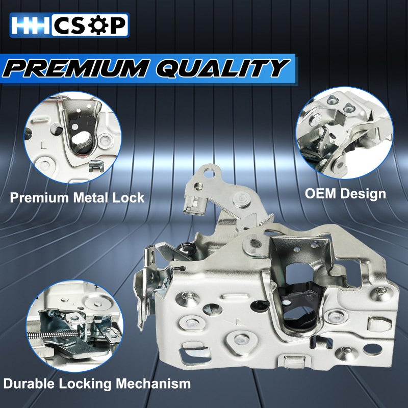 HHCSOP Front Left Driver Side Door Lock Latch Assembly Compatible with Chevy GMC C1500 C2500 C3500 K1500 K2500 K3500 S10 S15 Suburban Kodiak Safari Tahoe Yukon Astro Blazer Truck Pickup Replace# 940-102 - Image 5