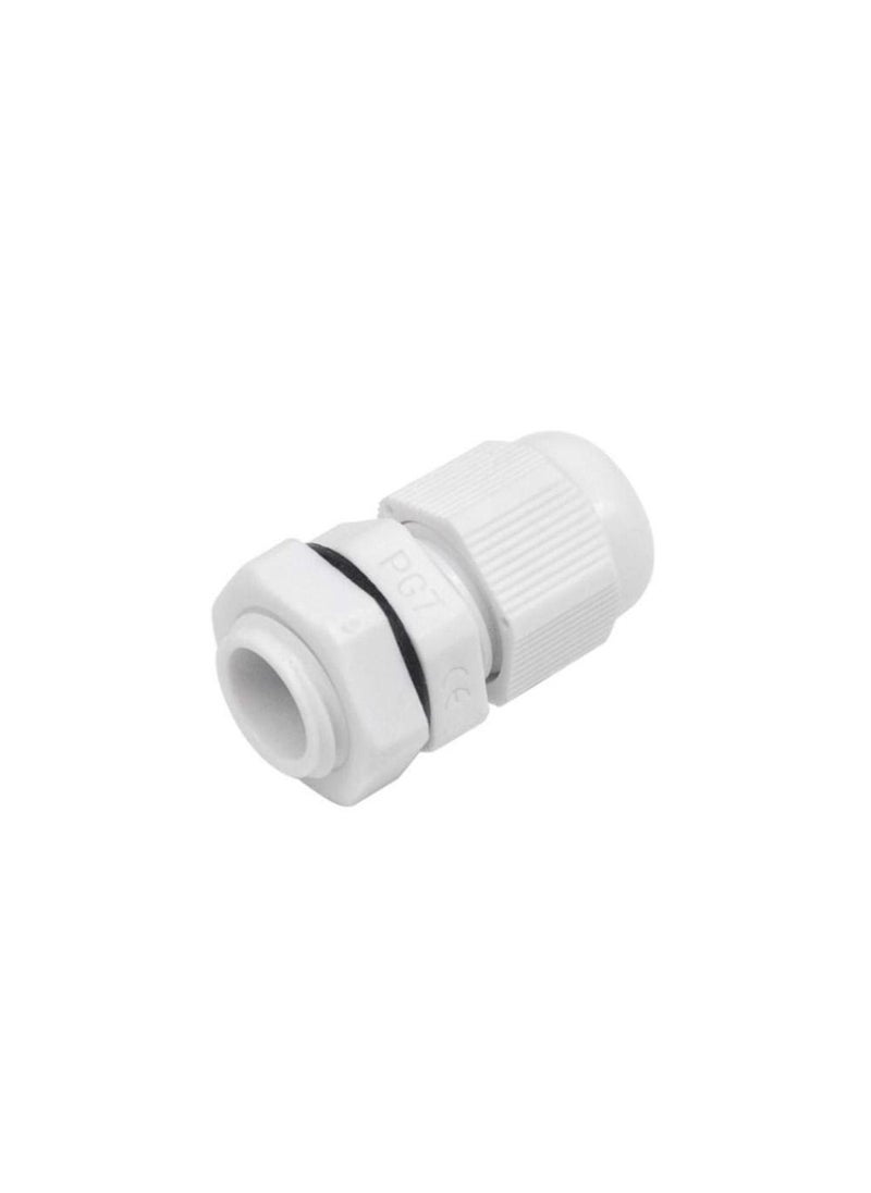 Generic - PG7 Waterproof Plastic Cable Gland Connector (3~6.5mm) (10 Pieces) - Image 1