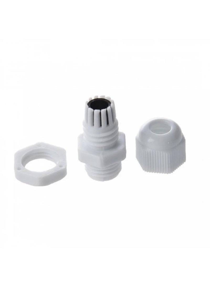 Generic - PG7 Waterproof Plastic Cable Gland Connector (3~6.5mm) (10 Pieces) - Image 1