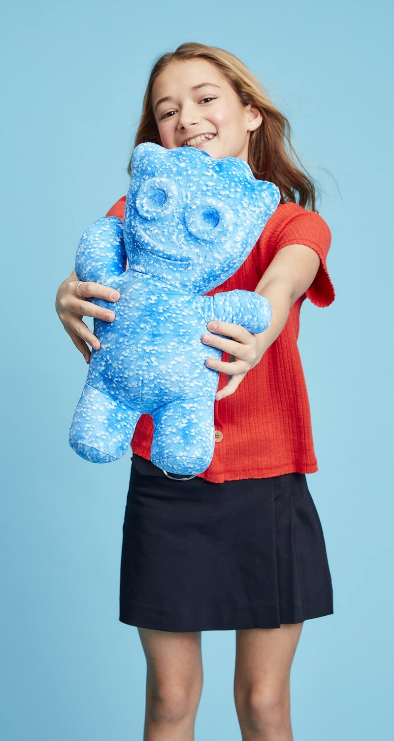 iscream Sour Patch Kids Embossed 8.5" x 6.25" Candy Character Mini Pillow, Blue - Image 2