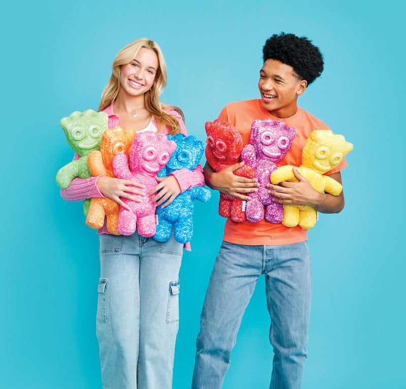 iscream Sour Patch Kids Embossed 8.5" x 6.25" Candy Character Mini Pillow, Blue - Image 3