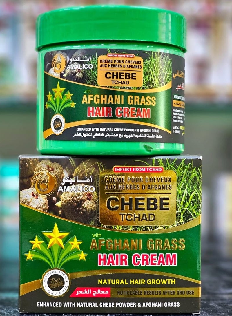 AMALICO Chebe Tchad With Afghani Grass Hair Cream 360 ml