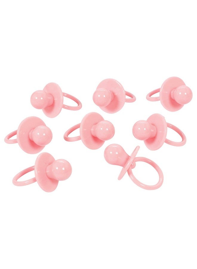 أمسكان زينة مصاصة كبيرة وردية اللون لحفل استقبال المولود - 2.38 بوصة × 1.38 بوصة (عبوة من 8 قطع) - مثالية لديكورات حفلات استقبال المولود وهدايا الحفلات