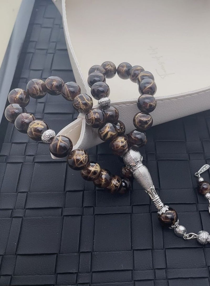 general 3 Pcs33 Artificial Stone Prayer Beads/Tasbih/10mm - Image 4
