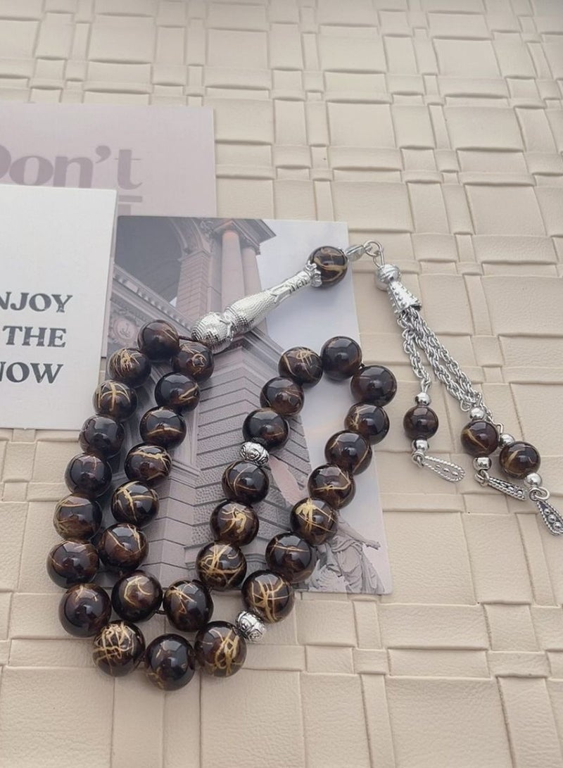 general 3 Pcs33 Artificial Stone Prayer Beads/Tasbih/10mm - Image 3