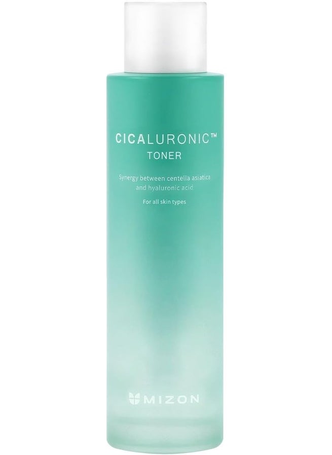 MIZON Cicaluronic Toner Centella Asiatica Hyaluronic Acid 90 Natural Ingredients Niacinamide Adenosine Long Lasting Hydration Korean Skincare 150ml507fl oz