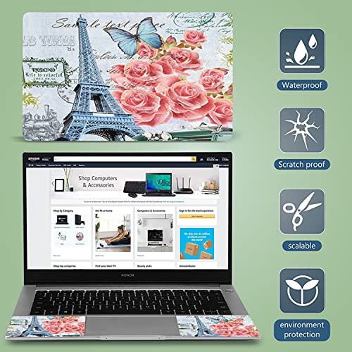 ICOLOR FY-NEK-024 Laptop Decal,Eiffel Tower 12-15.6 Inch Art Decal Cover Protector Notebook PC Skin - Image 5