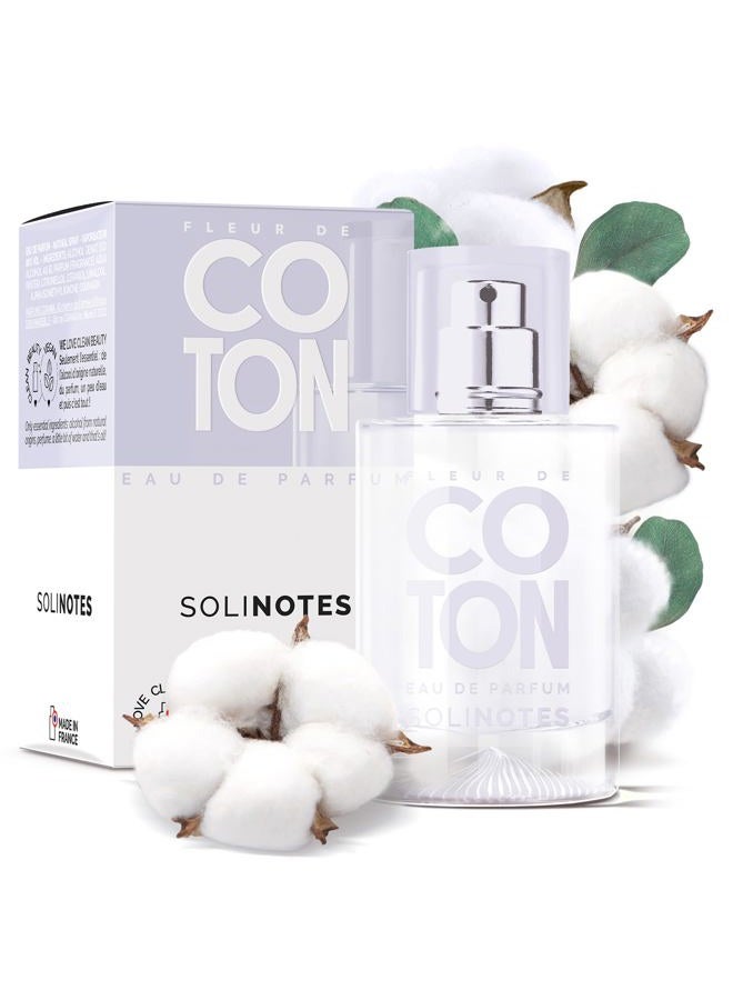 Solinotes Paris SOLINOTES Cotton Flower Perfume for Women - Eau De Parfum | Delicate Floral and Soothing Scent - Made in France - Vegan - 1.7 fl.oz - Image 1