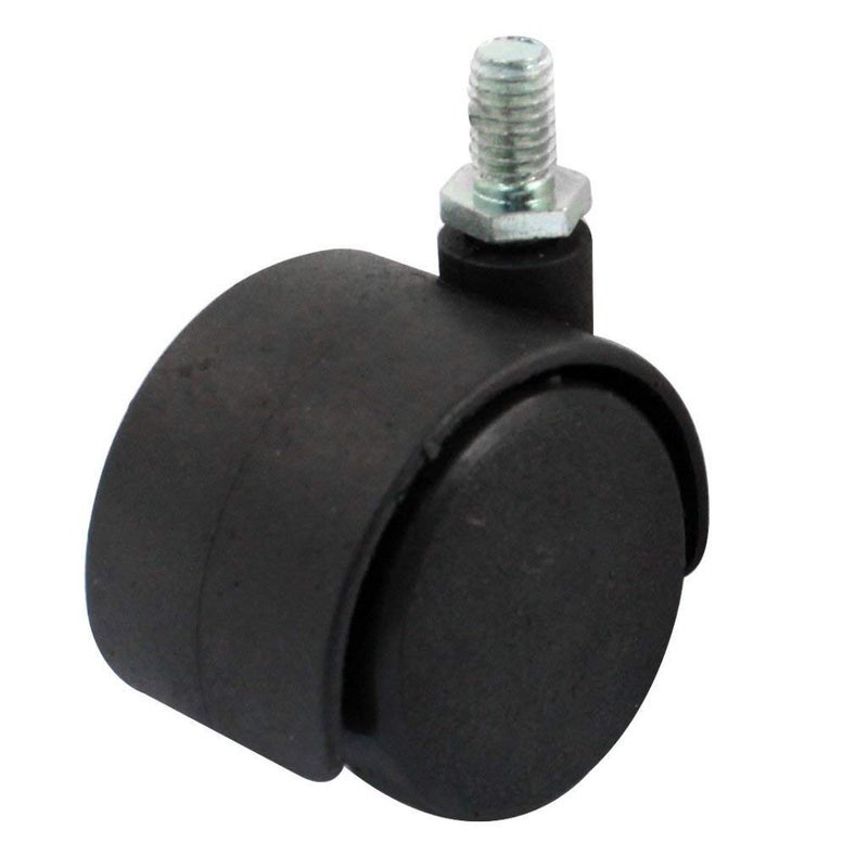 Grofilo Heavy Duty Office Chair Nylon Wheels Caster Pin TypeLoad capacity150 kg Pack of 5 PIS Black - Image 3