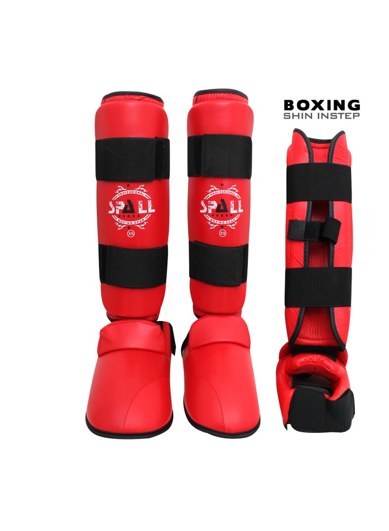 Spall Premium Boxing Shin Pads - for Men & Women Protective Gear for MMA, Muay Thai, and Kickboxing  - Image 1
