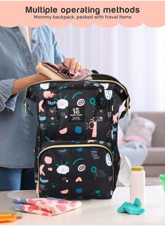 hairry baby Baby Diaper Bag Backpack - Baby Bag for Boys and Girls, Diaper Backpack - Large Diaper Bags for Travel - Baby Gifts & Bath Search Log - Newborn Essentials & Supplies for Mom  - Image 5