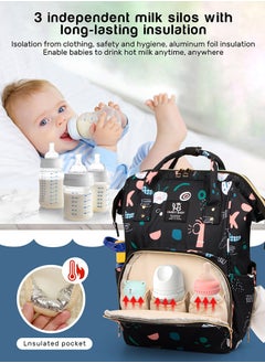 hairry baby Baby Diaper Bag Backpack - Baby Bag for Boys and Girls, Diaper Backpack - Large Diaper Bags for Travel - Baby Gifts & Bath Search Log - Newborn Essentials & Supplies for Mom  - Image 4