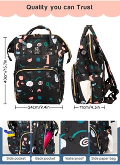 hairry baby Baby Diaper Bag Backpack - Baby Bag for Boys and Girls, Diaper Backpack - Large Diaper Bags for Travel - Baby Gifts & Bath Search Log - Newborn Essentials & Supplies for Mom  - Image 2