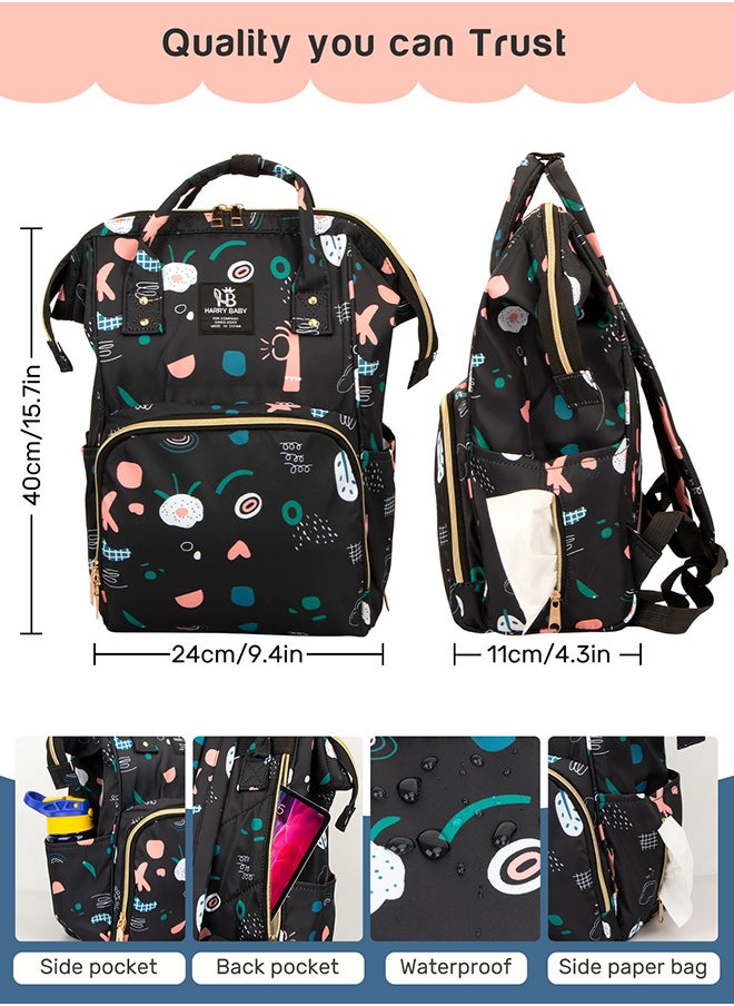hairry baby - Baby Diaper Bag Backpack - Baby Bag for Boys and Girls, Diaper Backpack - Large Diaper Bags for Travel - Baby Gifts & Bath Search Log - Newborn Essentials & Supplies for Mom - Image 1