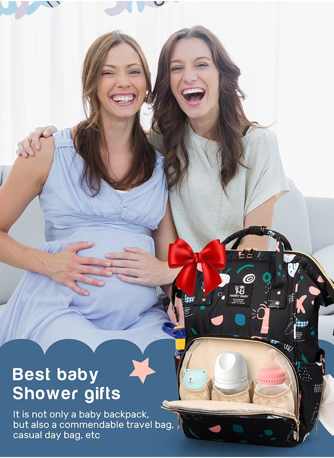 hairry baby - Baby Diaper Bag Backpack - Baby Bag for Boys and Girls, Diaper Backpack - Large Diaper Bags for Travel - Baby Gifts & Bath Search Log - Newborn Essentials & Supplies for Mom - Image 1