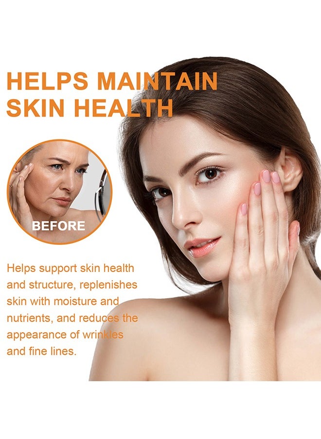 EELHOE Pumpkin Seed Oil, Organic Pumpkin Oil for Hair Growth, Pure Cold Pressed Hair Oil Nourishes Dry Damaged Hair and Moisturizes Skin, Pumpkin Essential Oil for Face Skin Care Hair Loss Treatment-60ml  - Image 5