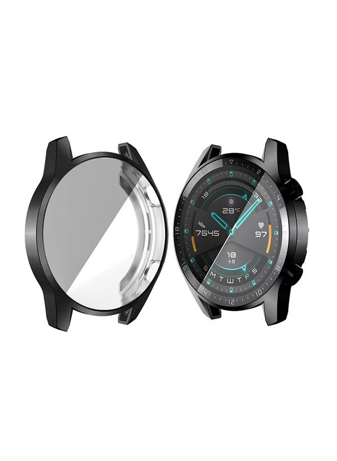 TWEGGON Full Screen Protector For Huawei Watch GT2 46millimeter Black  - Image 2