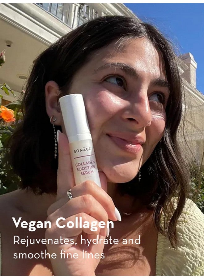 sonage Sonage Collagen Boosting Serum: Vegan Anti-Aging Face Serum | Plumps, Smooths, Minimizes Pores, Wrinkles (15 ml) - Image 4