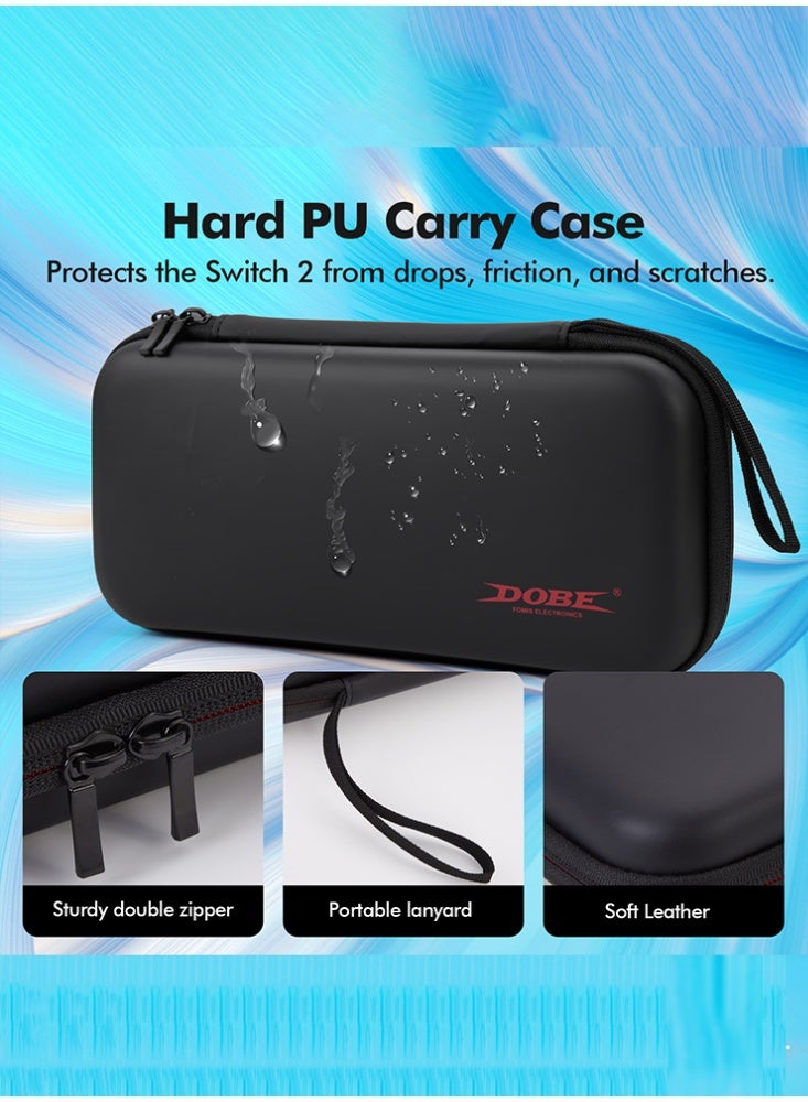 DOBE 18-in-1 Accessories Bundle Compatible with Nintendo Switch 2, Carry Case Set, Protection Bundle with 2X Comfort Grips, 6X Thumb Grip Caps, 6X Precision Rings, Silicone Cover & 2X Tempered Glass - Image 5