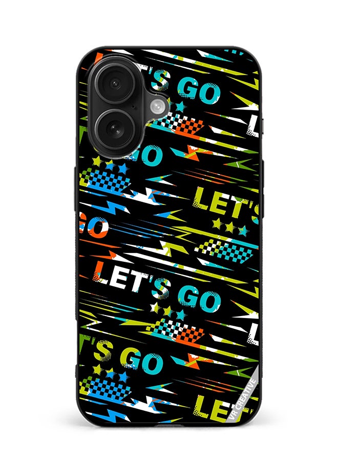 VR CREATIVE Protective Case Cover For Apple iPhone 16 Abstract Seamless Grunge Pattern For Boy Design Multicolour