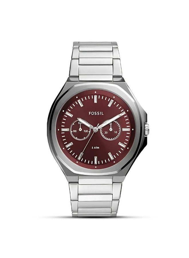 FOSSIL Men Analog Burgundy Dial Men's Stainless Steel Watch BQ2807 - Image 1