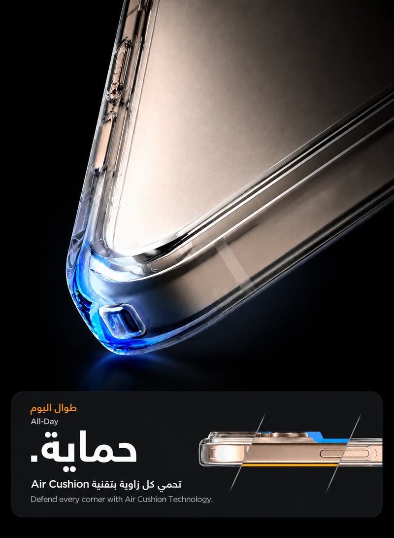 ORYXA iPhone 16 Pro Max Case, 2 IN 1 Magnetic Clear Phone Cover Compatible with MagSafe + Screen Protector, [Never Yellow] Slim Shockproof Full Protection for Apple iPhone 16 Pro Max, Crystal Clear - Image 5