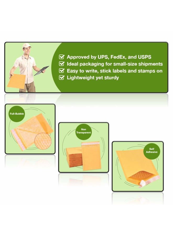 Sales4Less #2 8.5x12 Inches Kraft Bubble Mailers Shipping Padded Envelopes Pack of 100 - Image 5
