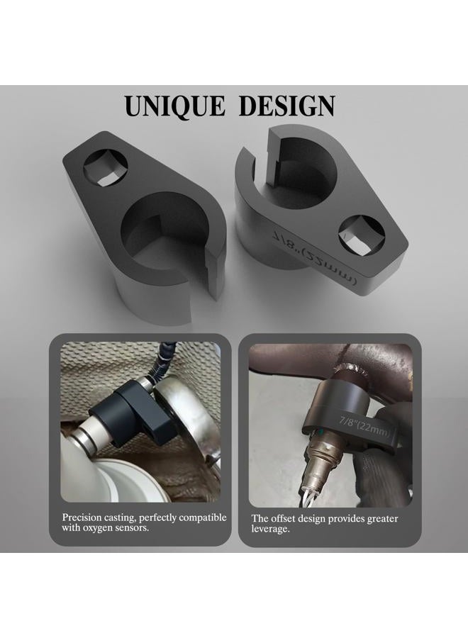 Sguuuwt 3/8" x 7/8" Oxygen Sensor Socket, 50BV30 Alloy Steel with Black Oxide Finish, 22mm O2 Sensor Socket, Compatible with O2 Sensor Removal Tool for Easy Sensor Removal - Image 5