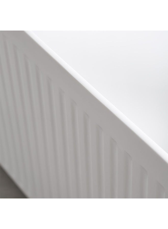 DANUBE HOME Milano Plus Rigel Corner Freestanding Bath Tub â€“ Modern Acrylic Soaking Bathtub | Space-Saving Design, Deep Comfort, Easy to Clean for Luxury Bathroom L 150 X W 150 X H 58 Glossy White - Image 4