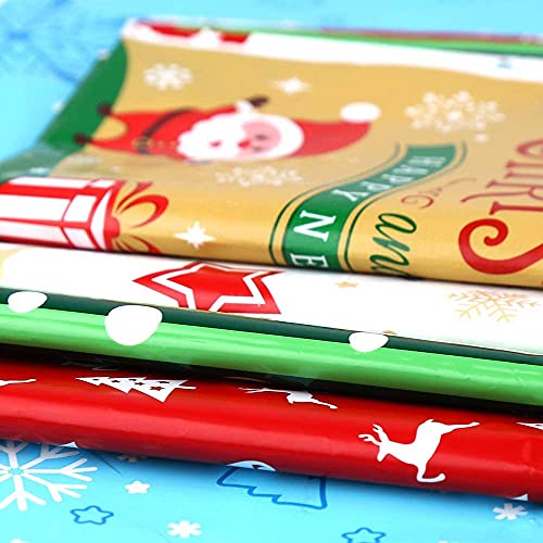 LOKIPA Christmas Wrapping Gift Bags30Large Goodie Gift Bag with 72Feet Ribbon and 30 Tags for Chrismtas Wrapping Gift - Image 3