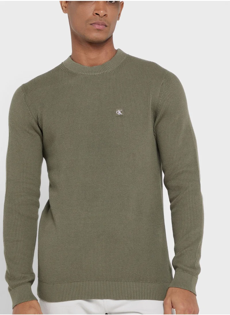 Calvin Klein Jeans Badge Crew Neck Sweater