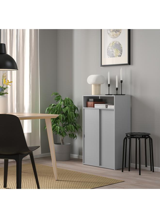 Zaboon Cabinet, light grey, 60x96 cm - Image 2