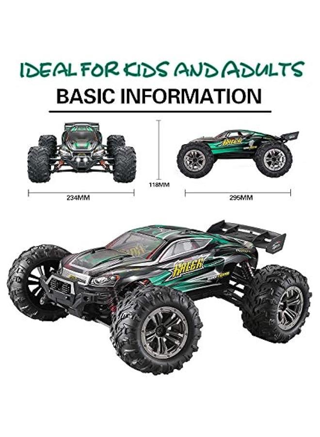 OCTOBER RC Cars 1:16 Scale All Terrain 4x4 Remote Control Car for Adults u0026 Kids,40+ KM/H Waterproof Off-Road RC Trucks,High Speed Electronic 2.4Ghz Radio Controller,2 Batteries,2 Car Bodies (Green)  - Image 5