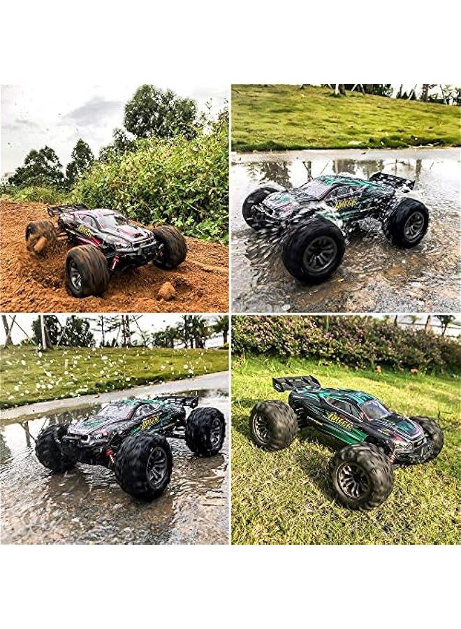 OCTOBER RC Cars 1:16 Scale All Terrain 4x4 Remote Control Car for Adults u0026 Kids,40+ KM/H Waterproof Off-Road RC Trucks,High Speed Electronic 2.4Ghz Radio Controller,2 Batteries,2 Car Bodies (Green)  - Image 4