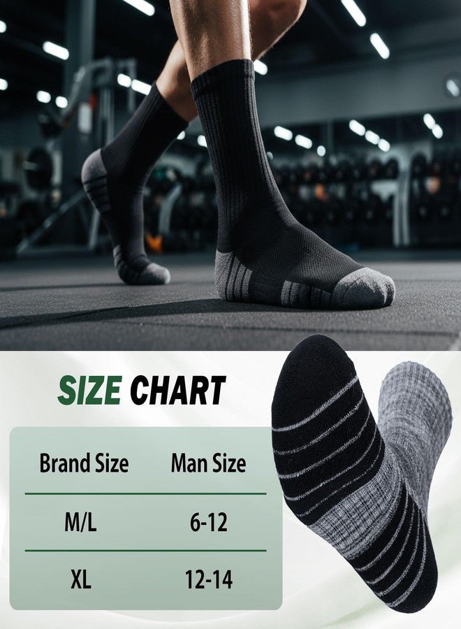 LUBOT 2026 Bamboo Viscose Unisex Ankle/Crew/Quarter Socks 4/6/8 Pairs - Odor Resistant Cushioned Moisture-Wicking Arch Support Breathable Anti-Blister Athletic Casual - Image 3