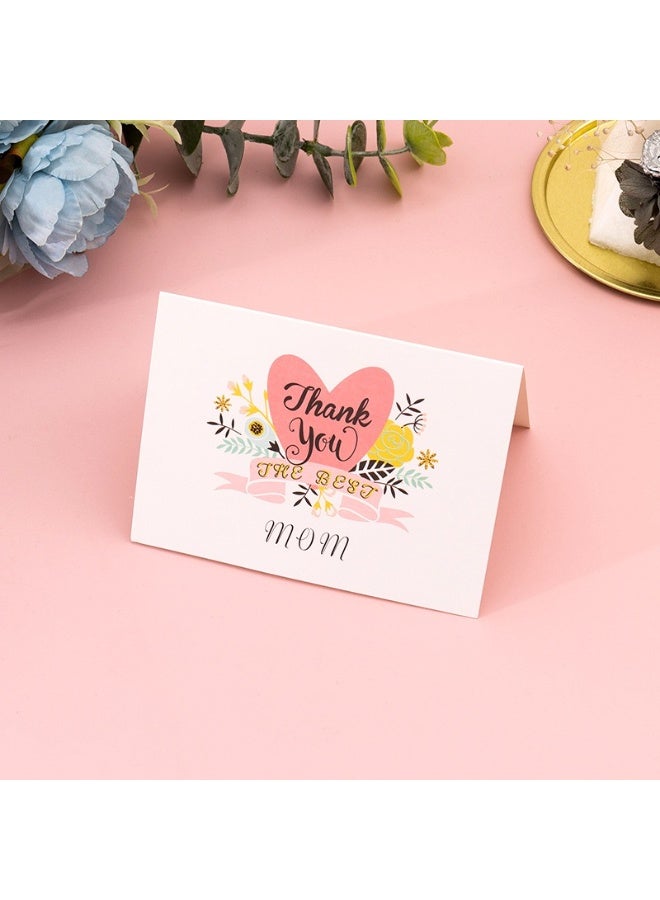 3-Pack Mother's Day Greeting Cards, Foldable Size 11.5x8.5cm, Premium Thick Cardstock, Blank Inside for Personalized Messages, Elegant Design for Expressing Love, Gratitude and Best Wishes to Mom - Image 2