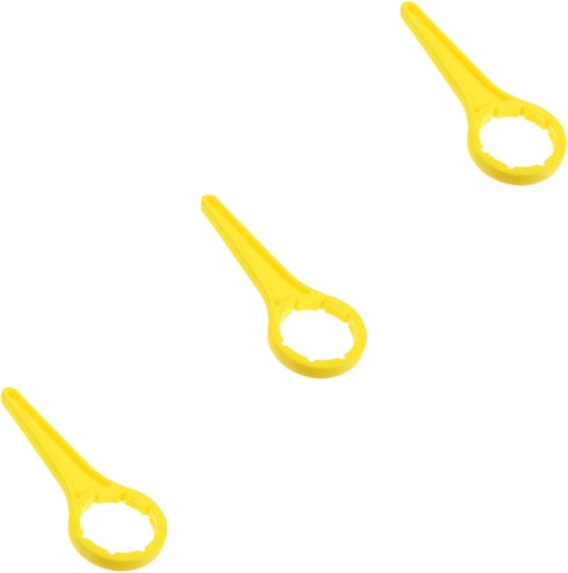 PartyKindom 3 قطع صفراء متعددة الوظائف فتاحة البراميل مزيل غطاء الدلو مفتاح علبة ثقيل الواجب - Image 1