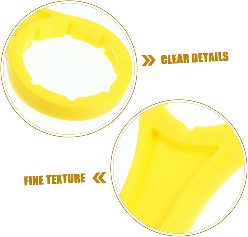 PartyKindom 3 قطع صفراء متعددة الوظائف فتاحة البراميل مزيل غطاء الدلو مفتاح علبة ثقيل الواجب - Image 4