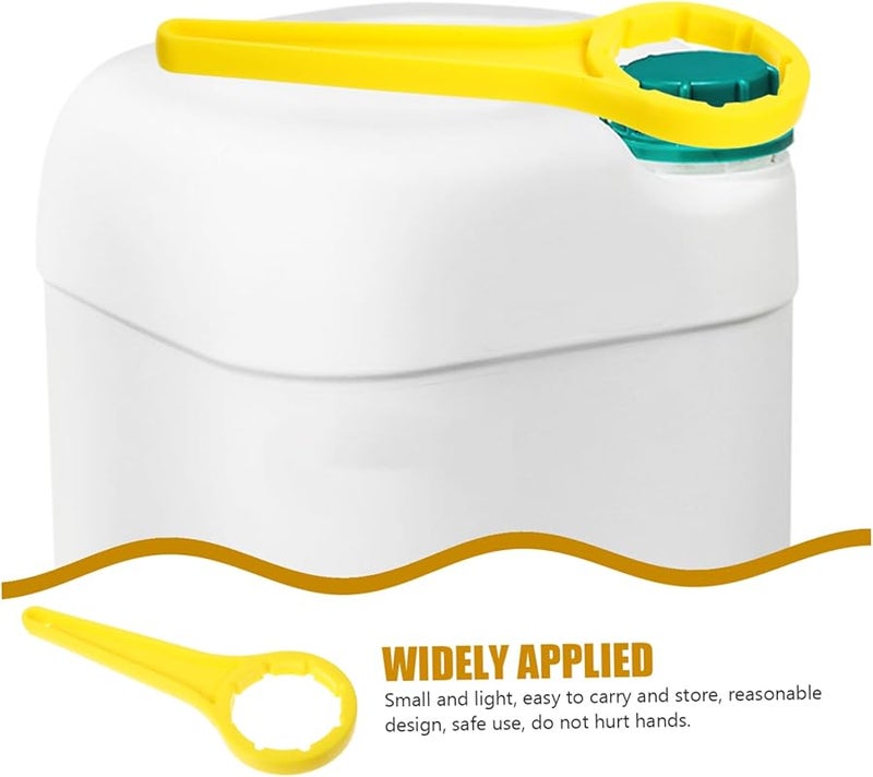 PartyKindom 3 قطع صفراء متعددة الوظائف فتاحة البراميل مزيل غطاء الدلو مفتاح علبة ثقيل الواجب - Image 3