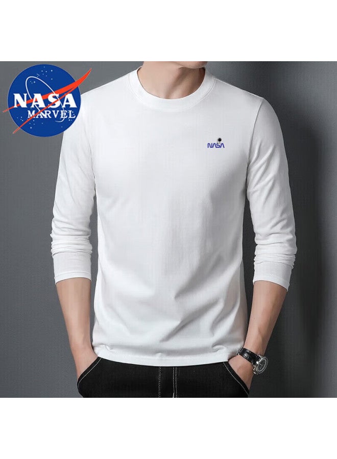 Nasa Marvel Men's Long Sleeve Pullover Sweatshirt Autumn Casual Solid Dark Gray XL - Image 2