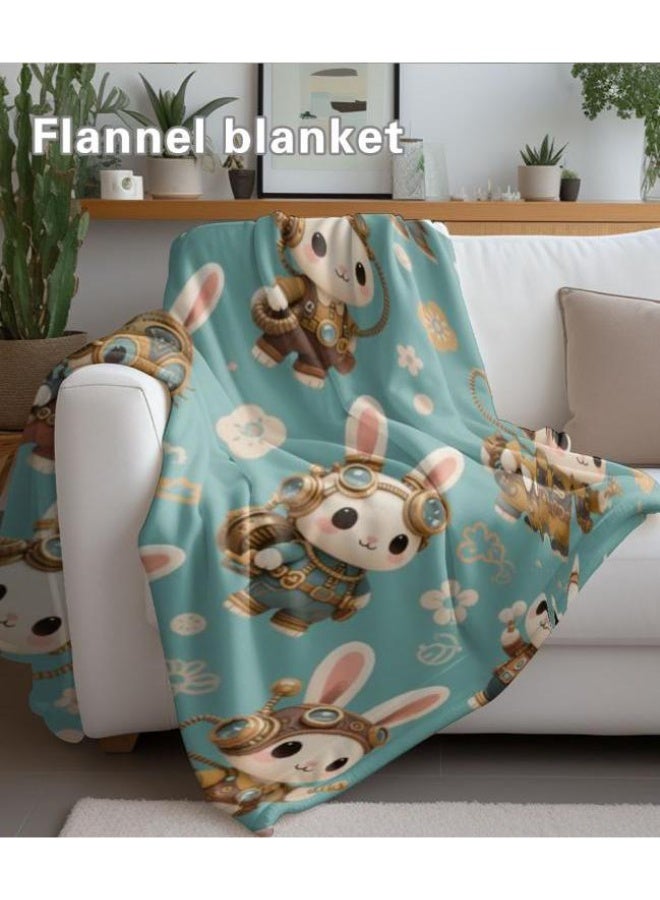 عام بطانية رقيقة من الفانيلا الكرتونية للأطفال والرضع (دافئة ومريحة، ومناسبة للنوم والألعاب) 70 سم * 100 سم - Image 5