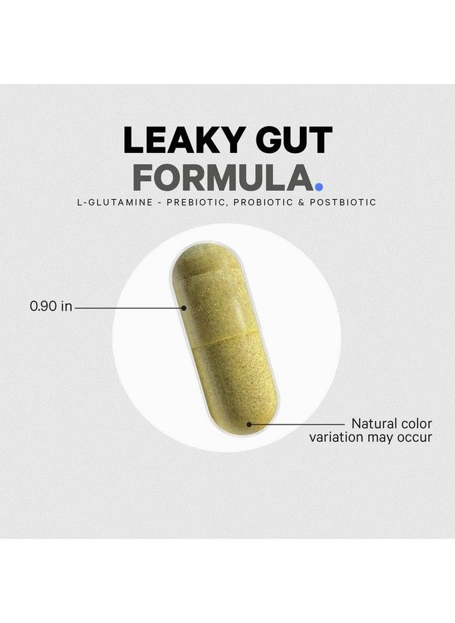 Codeage - Leaky Gut Lglutamine For Gut Health Support Nacetylglucosamine Supplement Probiotic Butyric Acid Polyphenols Quercetin Dgl Berberine Bioperine Cinnamon Vegan Nongmo 60 Capsules - Image 1