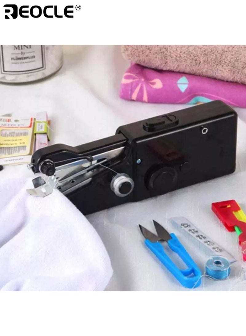REOCLE Handheld Sewing Machine with Electric Operation and Portable Design Mini Stitching Tool with Easy Use Feature for Beginners Travel DIY - Image 2