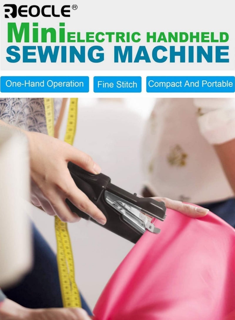 REOCLE Handheld Sewing Machine with Electric Operation and Portable Design Mini Stitching Tool with Easy Use Feature for Beginners Travel DIY - Image 5