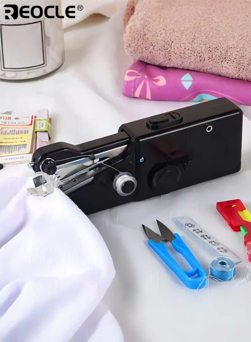 REOCLE Handheld Sewing Machine with Electric Operation and Portable Design Mini Stitching Tool with Easy Use Feature for Beginners Travel DIY - Image 2