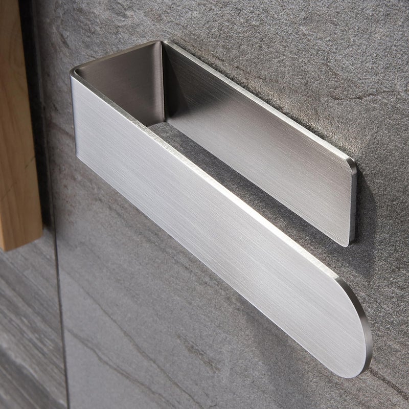 Taozun Taozun Hand Towel HolderHand Towel Ring  Self Adhesive Bathroom Towel Bar Stick on Wall SUS 304 Stainless Steel Brushed 