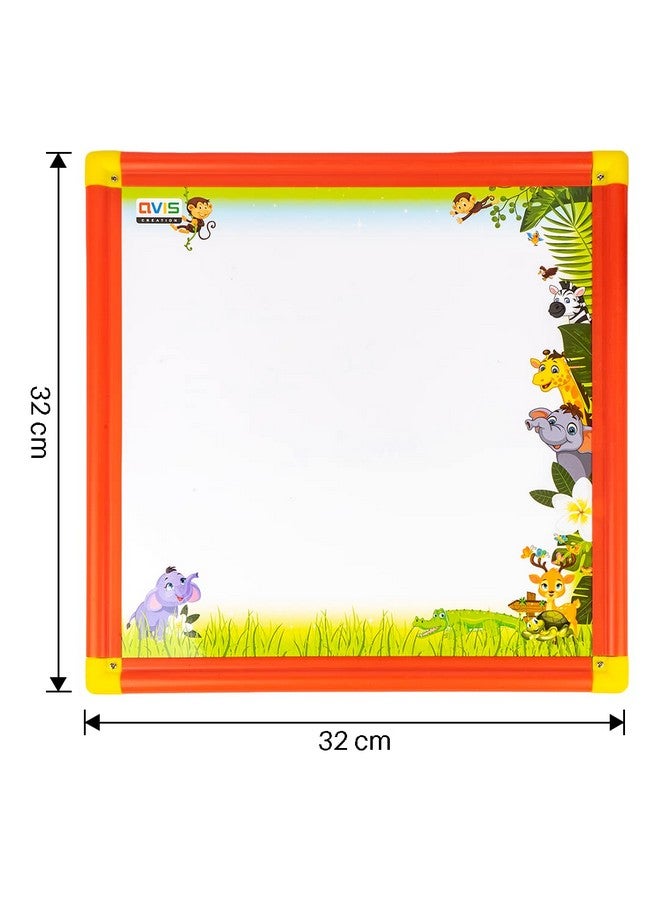 RATNA'S Avis Scribble Slate Junior Double Sided Black & White Writing Board for Kids & Toddlers (Assorted Colours) - Image 5