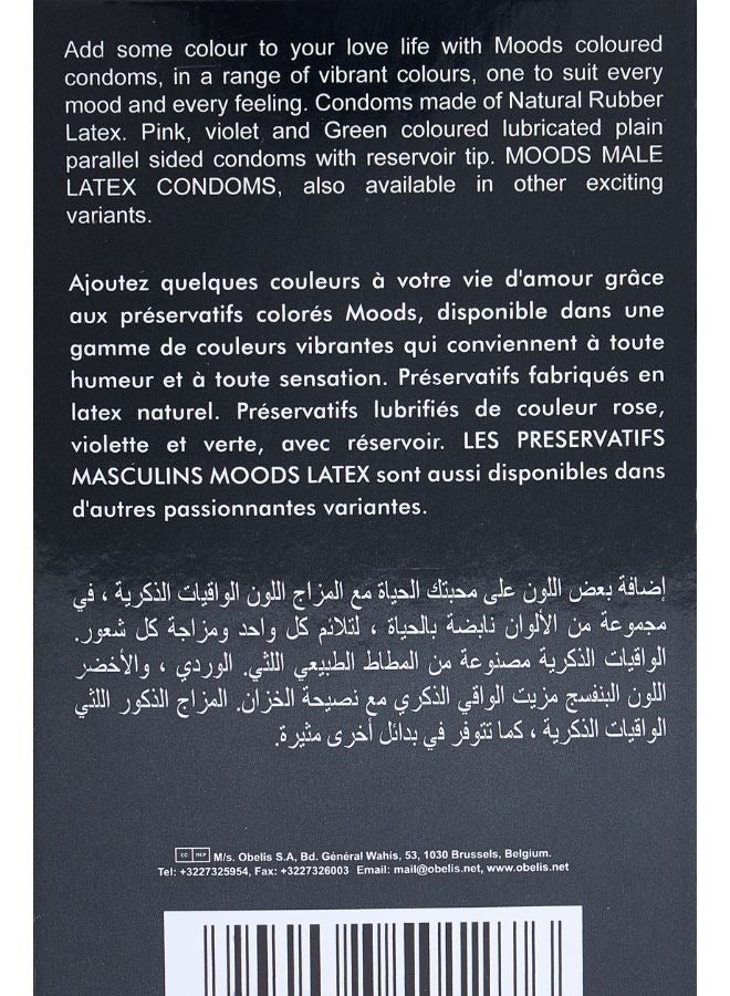 Moods Coloured Condoms 12 Pieces  - Image 5