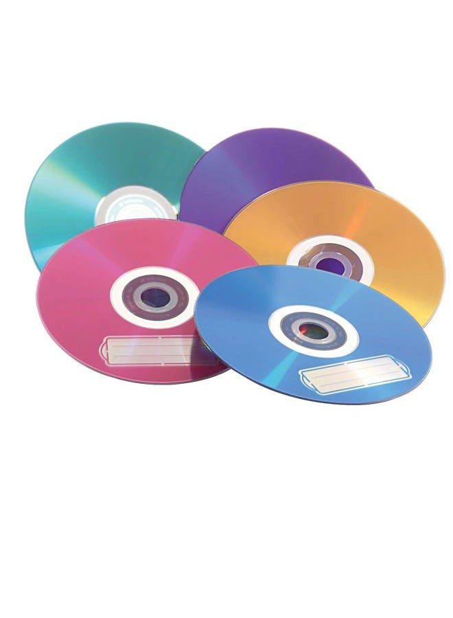 VERBATIM Life Series 16x DVD+R Discs (25-Pack) - Green/Blue/Orange/Red/Yellow - Image 3