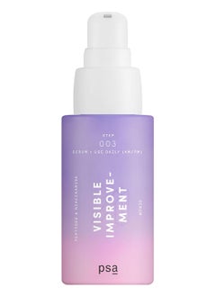 PSA  VISIBLE IMPROVEMENT Peptides  Niacinamide Serum  Beta Glucan  Panthenol Algae Extract  Suitable for All Skin Types 1 oz  30 mL